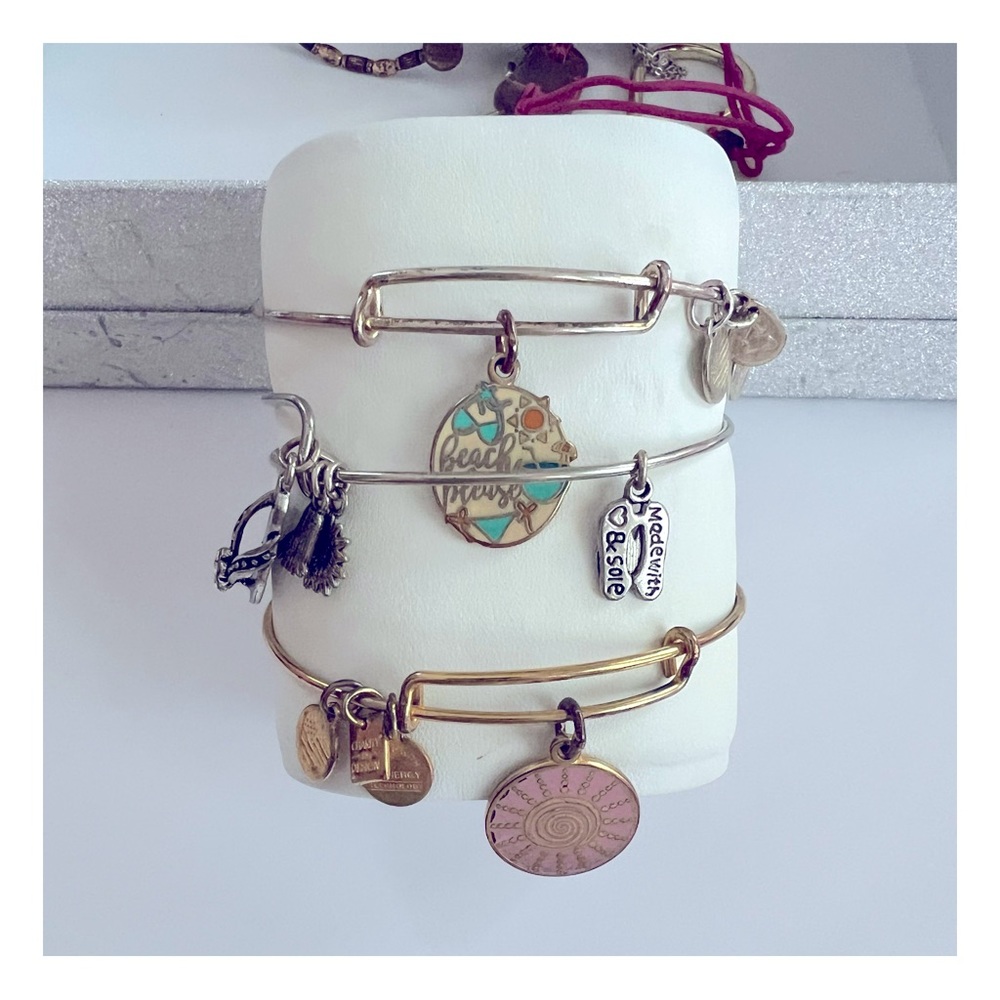 Kate Spade and Alex & Ani bracelets